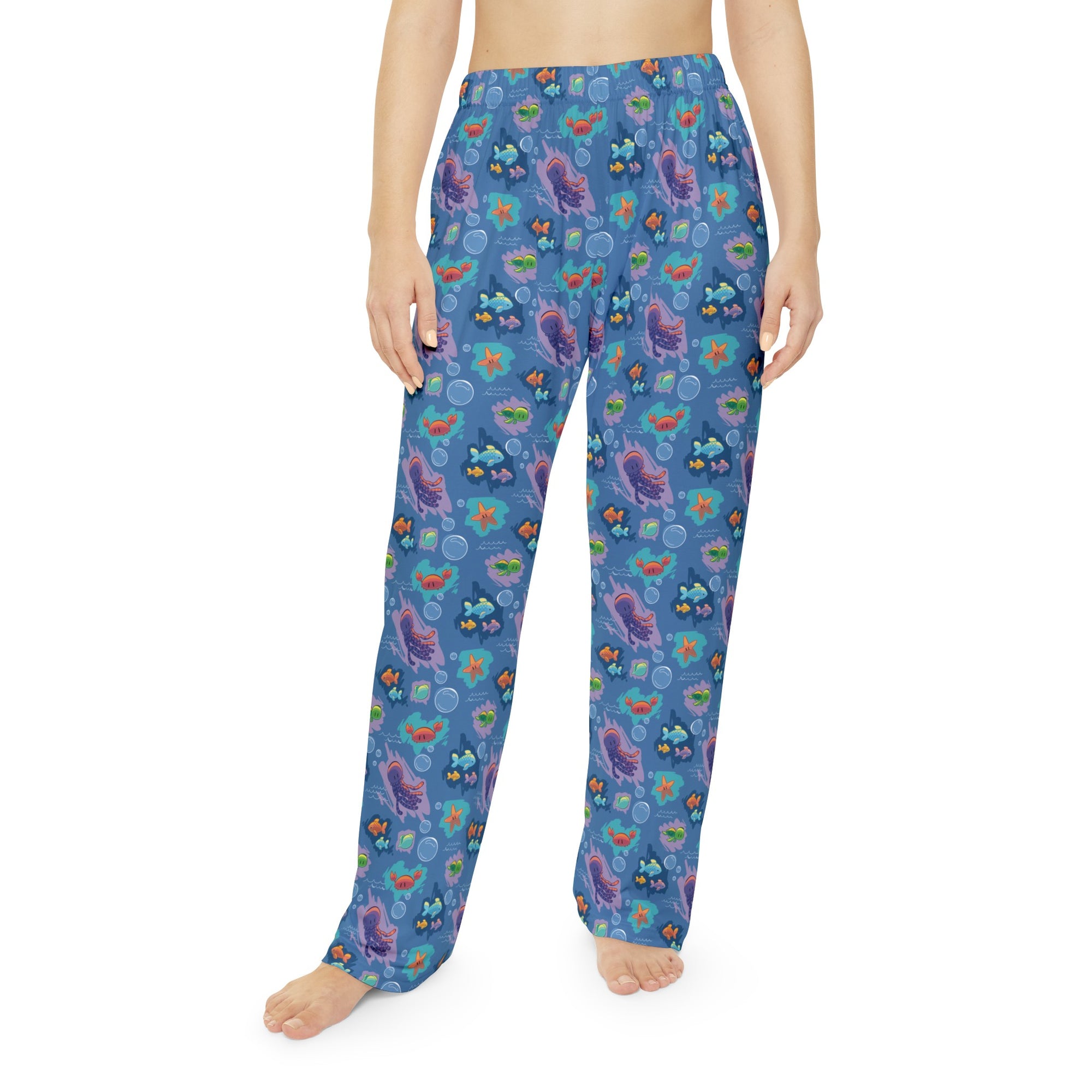 Ocean Friends Women's Pajama Pants (AOP)