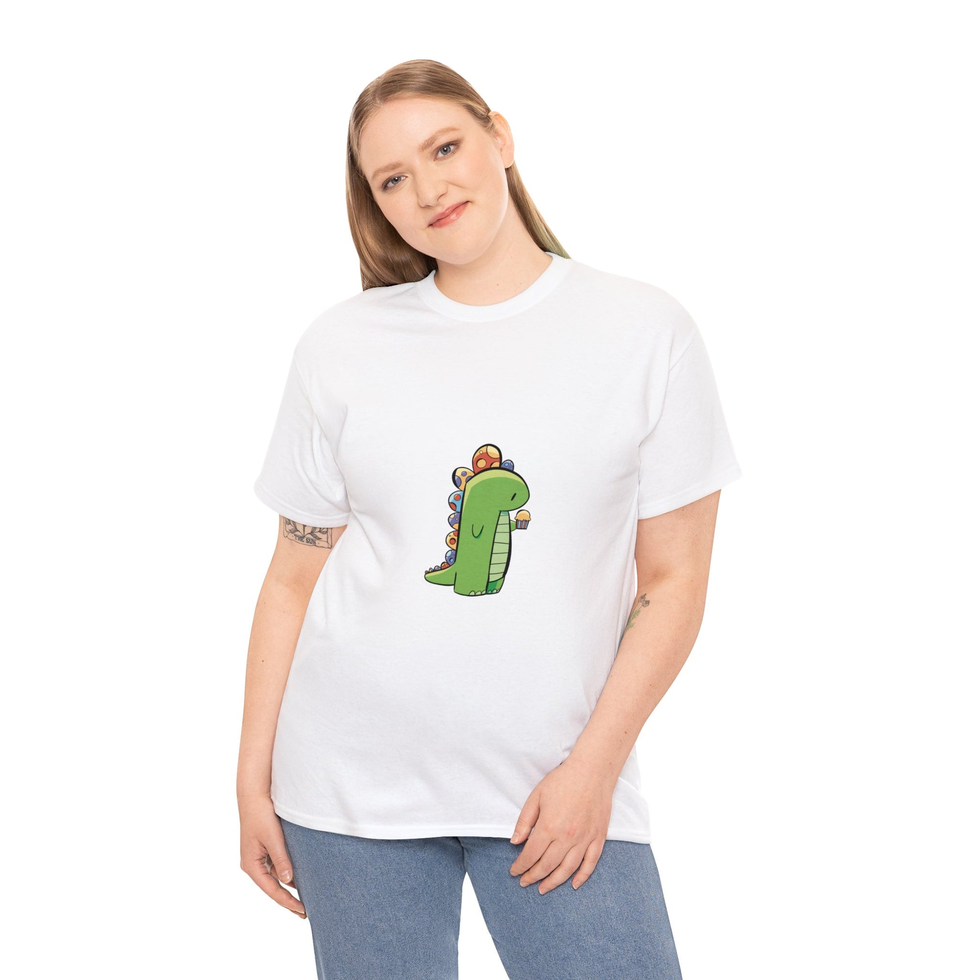 Happy Dino Unisex Heavy Cotton Tee