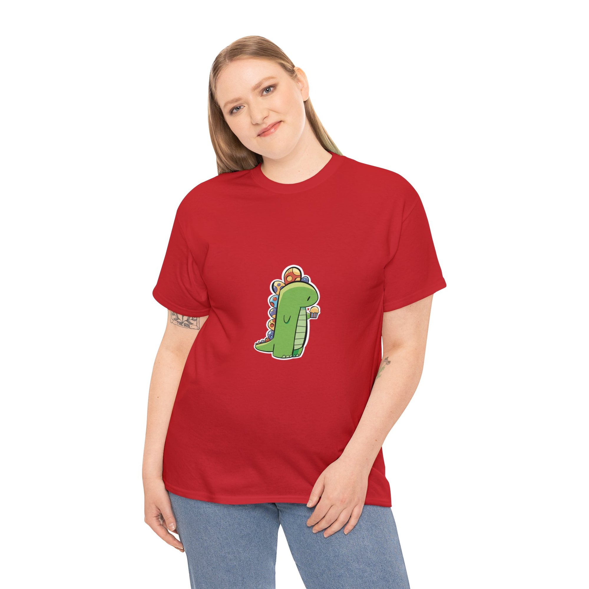 Happy Dino Unisex Heavy Cotton Tee